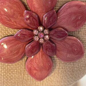 Elegant Pink Floral Necklace and Bracelet Set (Lia Sophia and Alex and Ani)